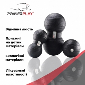 
Набор массажных мячей PowerPlay 4007 (PP_4007_Black), 3 шт - Фото №6