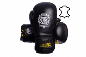 Перчатки боксерские PowerPlay (PP_3001_Black_Yellow)
