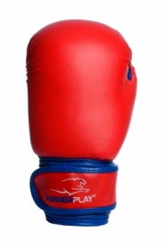 Перчатки боксерские PowerPlay 3004 JR (PP_3004JR_Red/Blue) - красно-синие - Фото №3