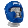Шлем боксерский тренировочный PowerPlay 3068 PU + Amara (PP_3068_Blue/White) - сине-белый
