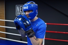 Шолом боксерський тренувальний PowerPlay 3068 PU + Amara (PP_3068_Blue / White) - синьо-білий - Фото №7