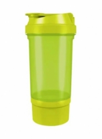 Шейкер спортивный с контейнером Shake360 - зеленый, 500 мл