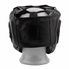 Шлем боксерский тренировочный PowerPlay 3067 з бампером PU + Amara (PP_3067_Black) - Фото №2