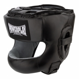 Шлем боксерский тренировочный PowerPlay 3067 з бампером PU + Amara (PP_3067_Black) - Фото №4