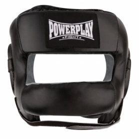 Шлем боксерский тренировочный PowerPlay 3067 з бампером PU + Amara (PP_3067_Black) - Фото №5
