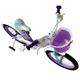 Велосипед детский RoyalBaby Chipmunk MM Girls 18" (CM18-2-purple) - фиолетовый - Фото №2