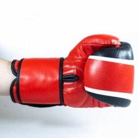 Перчатки боксерские BoyBo Elite кожа, красный SF3-33 - Фото №3