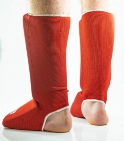 Защита для ног (голень + стопа) BoyBo красный, хлопок ZD-13 - Фото №3