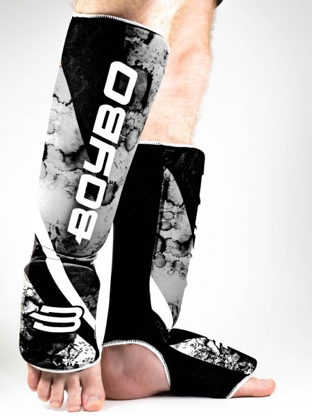 

Защита для ног (голень + стопа) BoyBo Black Flame черная, нейлон ZD-65-3, Черный
