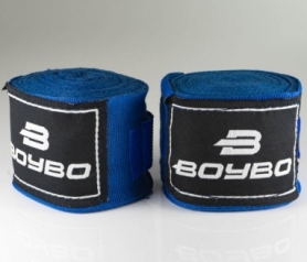 Бинты боксерские BoyBo синие, 3,5 метра (GN-1435) - Фото №4