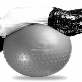 Мяч для фитнеса (фитбол) 65 см PowerPlay 4003 светло-серый - Фото №2