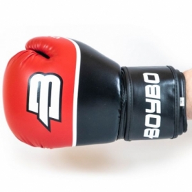 Перчатки боксерские BoyBo Ultra кожзаменитель, красные - Фото №3