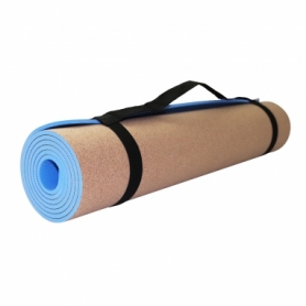 Коврик (мат) для йоги и фитнеса SportVida TPE+Cork (SV-HK0318), 183х61х0.6 см - Фото №7