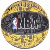 Мяч баскетбольный Spalding NBA Graffiti Outdoor Grey/Yellow (3001551011517), №7 - Фото №4