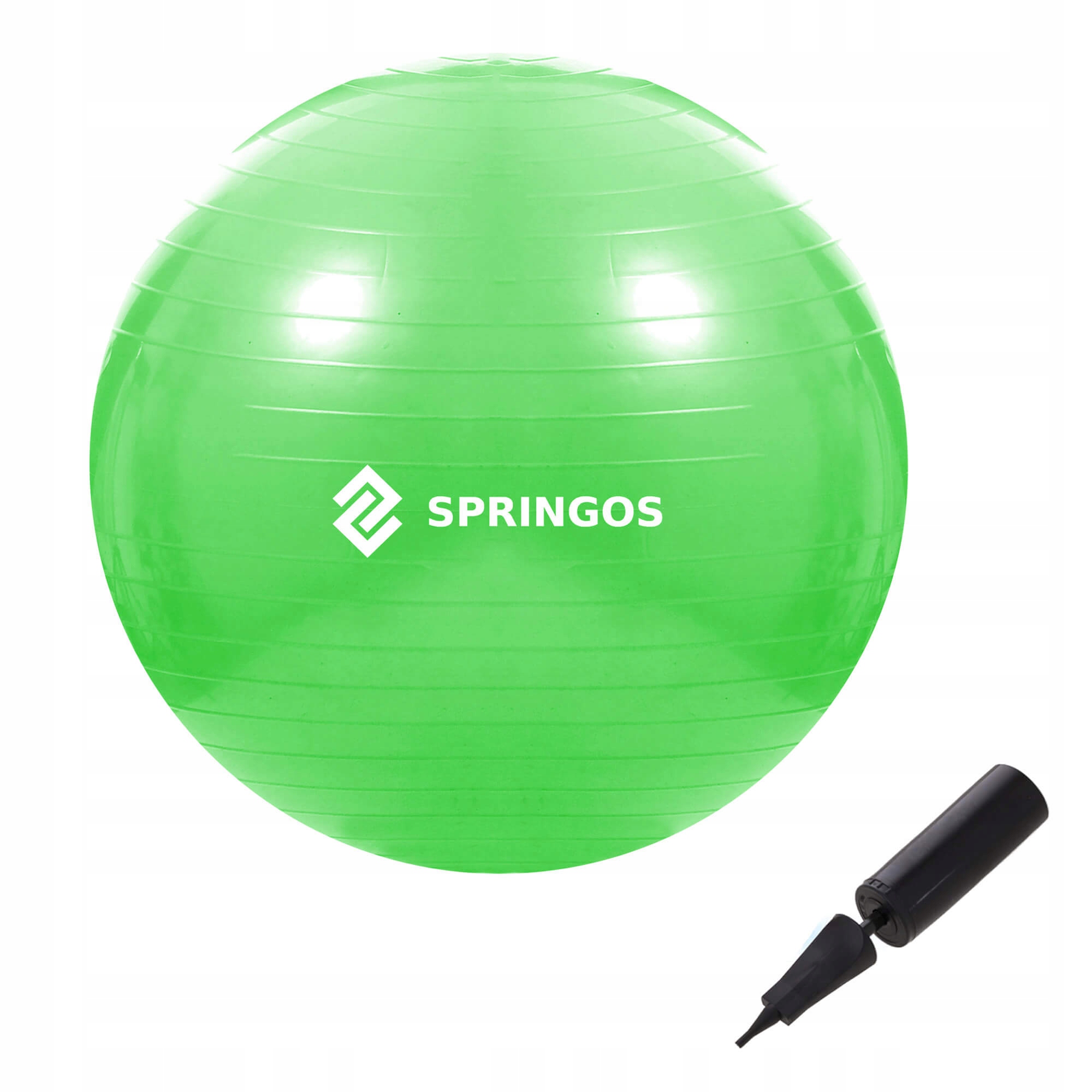 

Мяч для фитнеса (фитбол) 65 см Springos Anti-Burst Green (FB0007), Зеленый