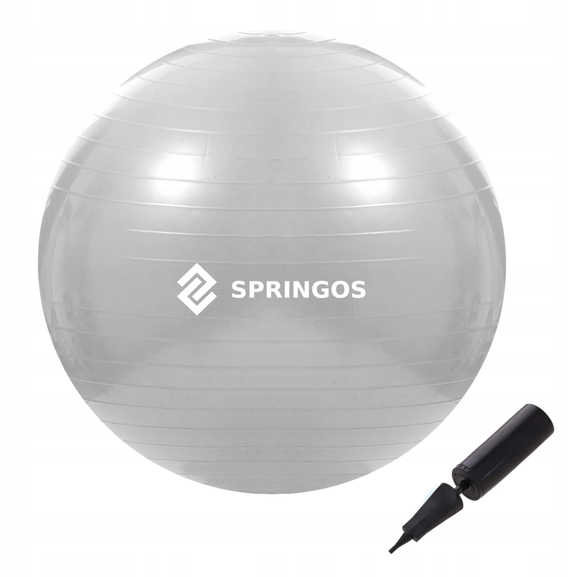 

Мяч для фитнеса (фитбол) 75 см Springos Anti-Burst Grey (FB0008), Серый