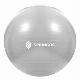 Мяч для фитнеса (фитбол) 75 см Springos Anti-Burst Grey (FB0008) - Фото №4