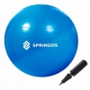 М'яч для фітнесу (фітбол) 85 см Springos Anti-Burst Blue (FB0009)