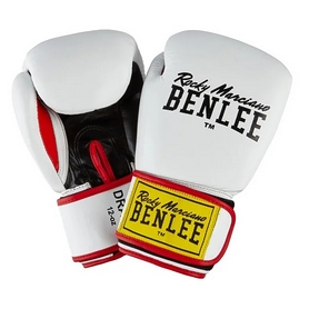 Перчатки боксерские Benlee Draco Кожа (199116 (wht/blk/red))