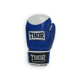 Перчатки боксерские Thor Competition Кожа (500/02(Leath) BLU/WHITE) - Фото №3