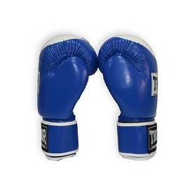 Перчатки боксерские Thor Competition PU (500/02(PU) BLUE/WHITE) - Фото №4