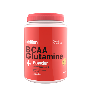 Аминокислота AB PRO ВСАА + Glutamine Powder (ABPR1004) - яблоко, 236 г