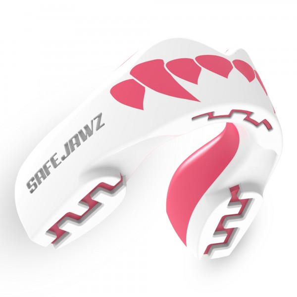 

Капа детская SAFEJAWZ Extro Series Self-Fit Pink Fangz Белая, Белый