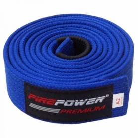 Пояс для Бразильського Джиу-Джитсу FirePower Premium (А1) Синій