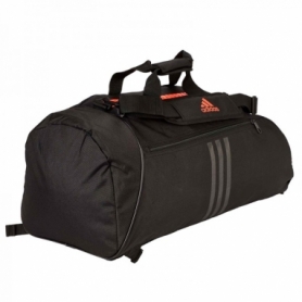 Сумка-рюкзак Adidas 2in1 Bag Nylon, adiACC052 (FP-7525) - черно-красная, 65 л - Фото №4