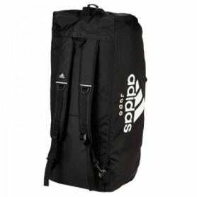 Сумка-рюкзак (2 в 1) Adidas Judo черная, 50 л (ADIACC052J-bl-white) - Фото №2