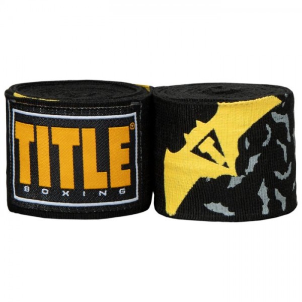 

Бинты боксерские эластичные Title Boxing Elastic Crusader Черные, 2 шт. по 4,5 м, Желтый