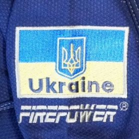 Кімоно дитяче для бразильського джиу-джитсу Firepower Ukraine синє (FP-7926-1) - Фото №7