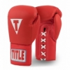 Перчатки боксерские Title Classic Originals Leather Training Gloves Lace 2.0 (FP-8372-V) - красные