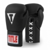 Перчатки боксерские Title Classic Originals Leather Training Gloves Lace 2.0 (FP-8378-V) - черные
