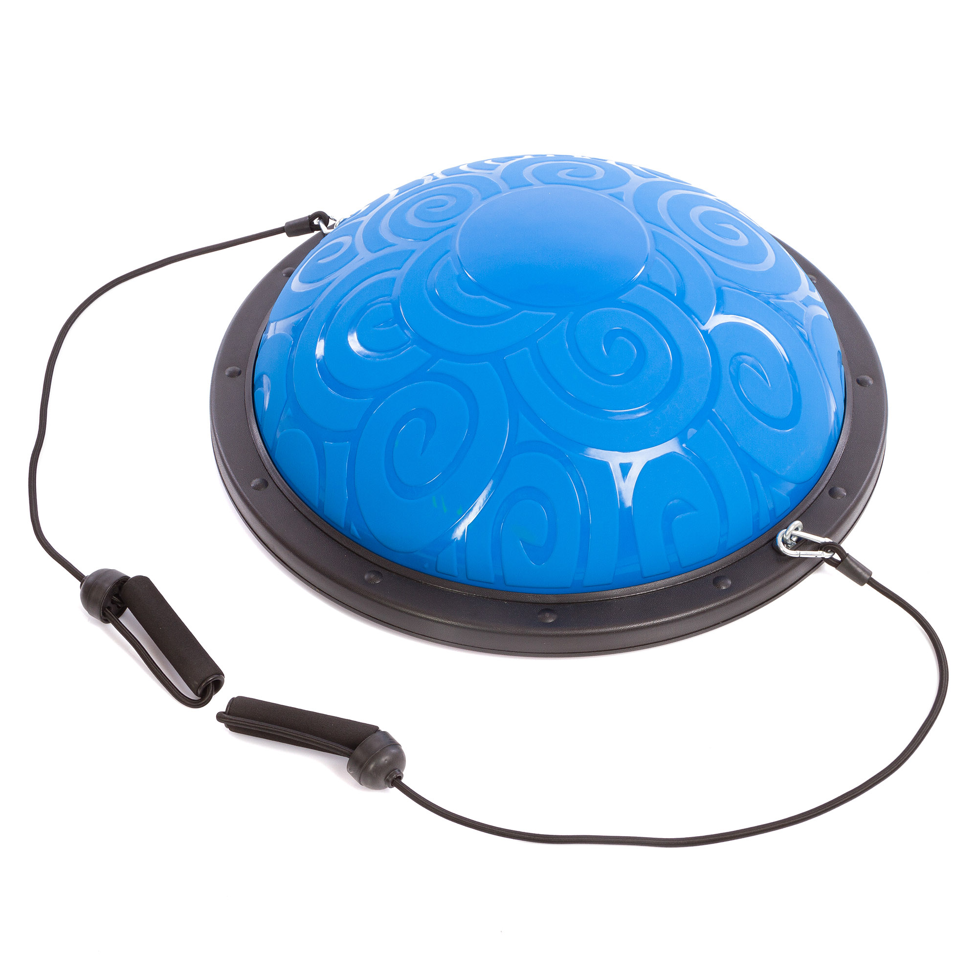 

Платформа балансировочная BOSU с двумя эспандерами (FI-1926) - голубая, 58см, Синий