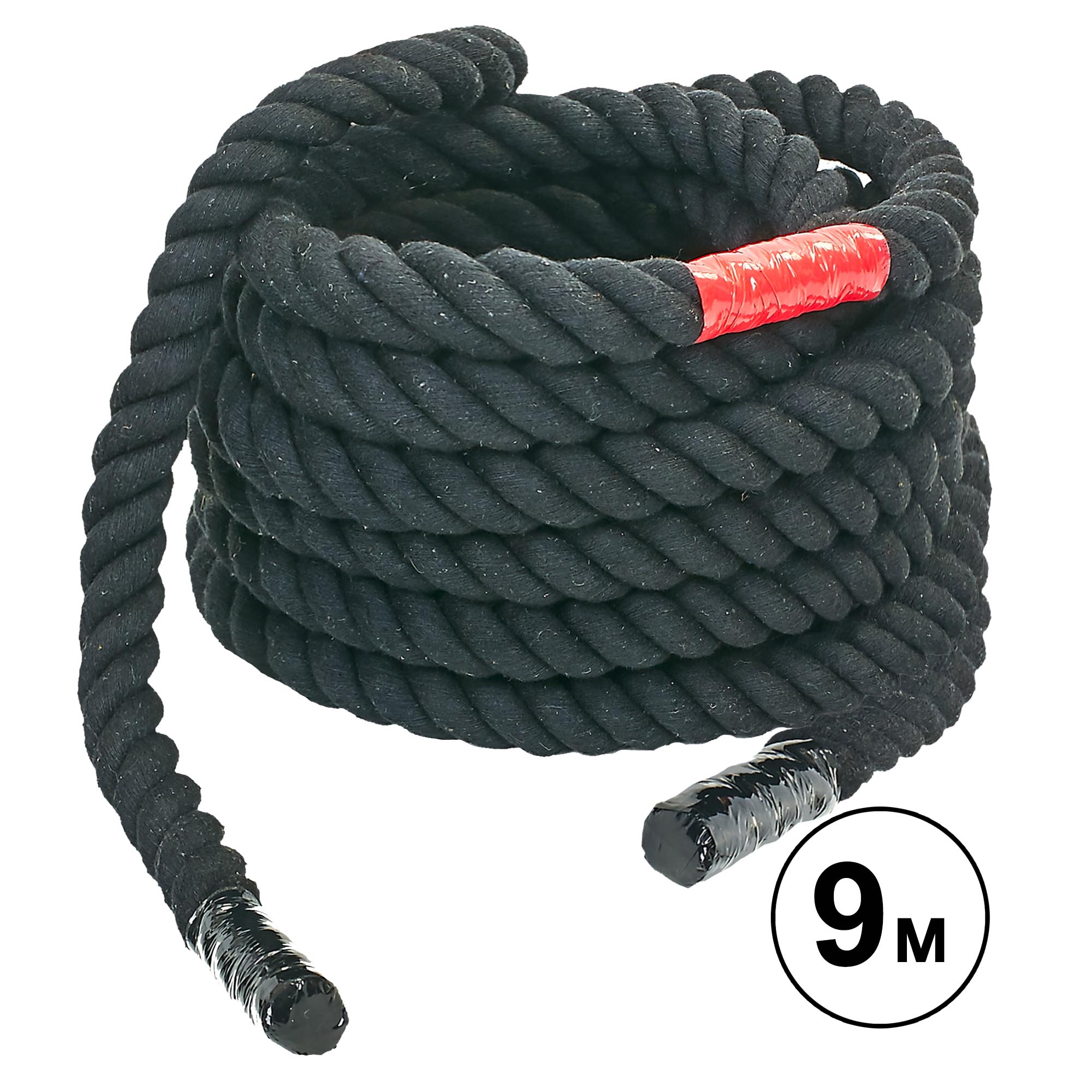 

Канат для кроссфита Combat Battle Rope UR R-6225-9, черный - 9 м