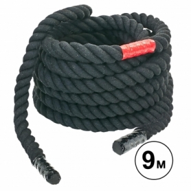 Канат для кроссфита Combat Battle Rope UR R-6225-9, черный - 9 м