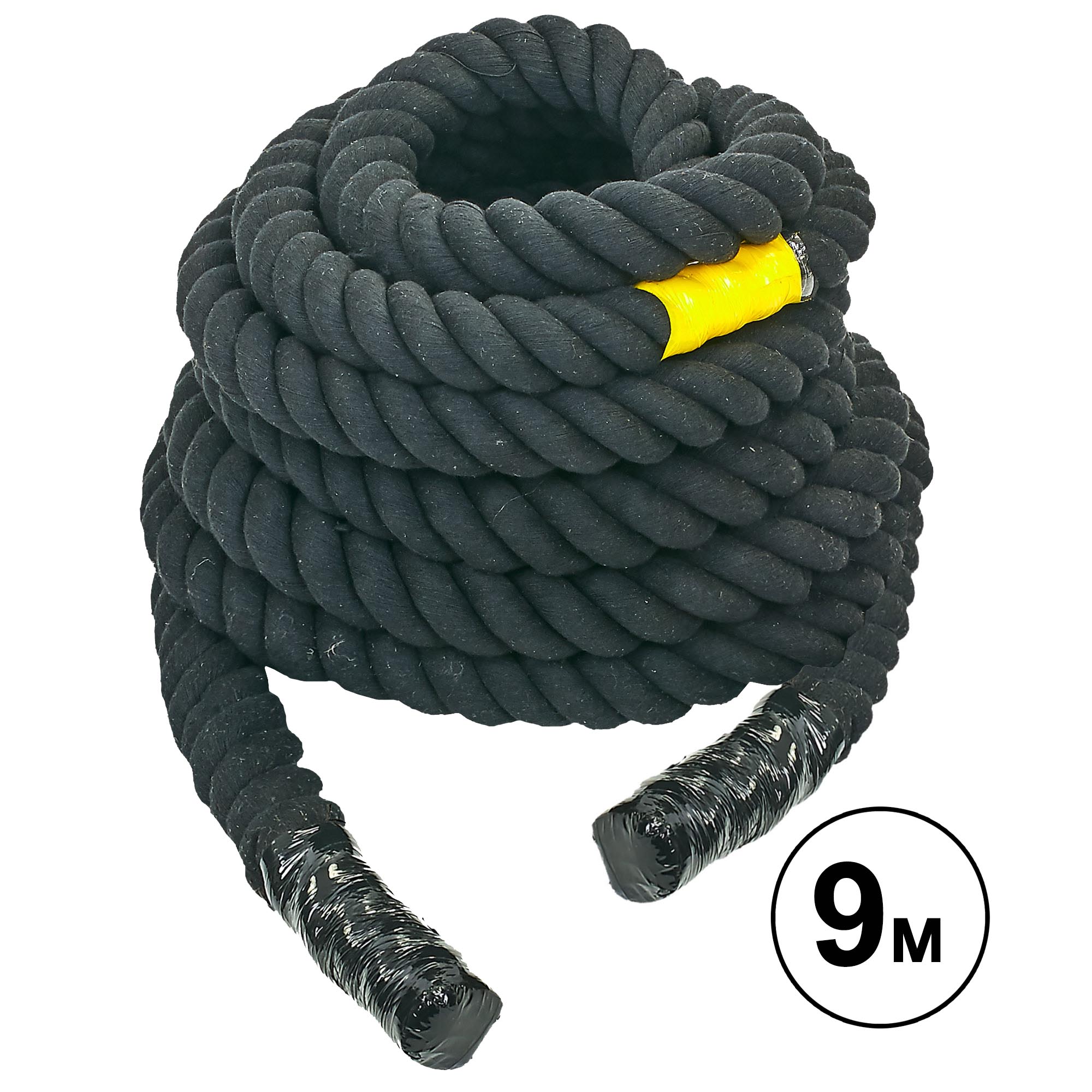 

Канат для кроссфита Combat Battle Rope UR R-6228-9, черный - 9 м