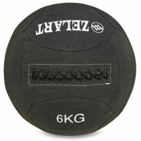 Мяч для кроссфита набивной в кевларовой оболочке Zelart WALL BALL FI-7224-6, 6 кг