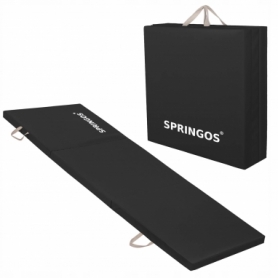 Мат гімнастичний розкладний Springos Black (FA0041), 180x60x5 см - Фото №4