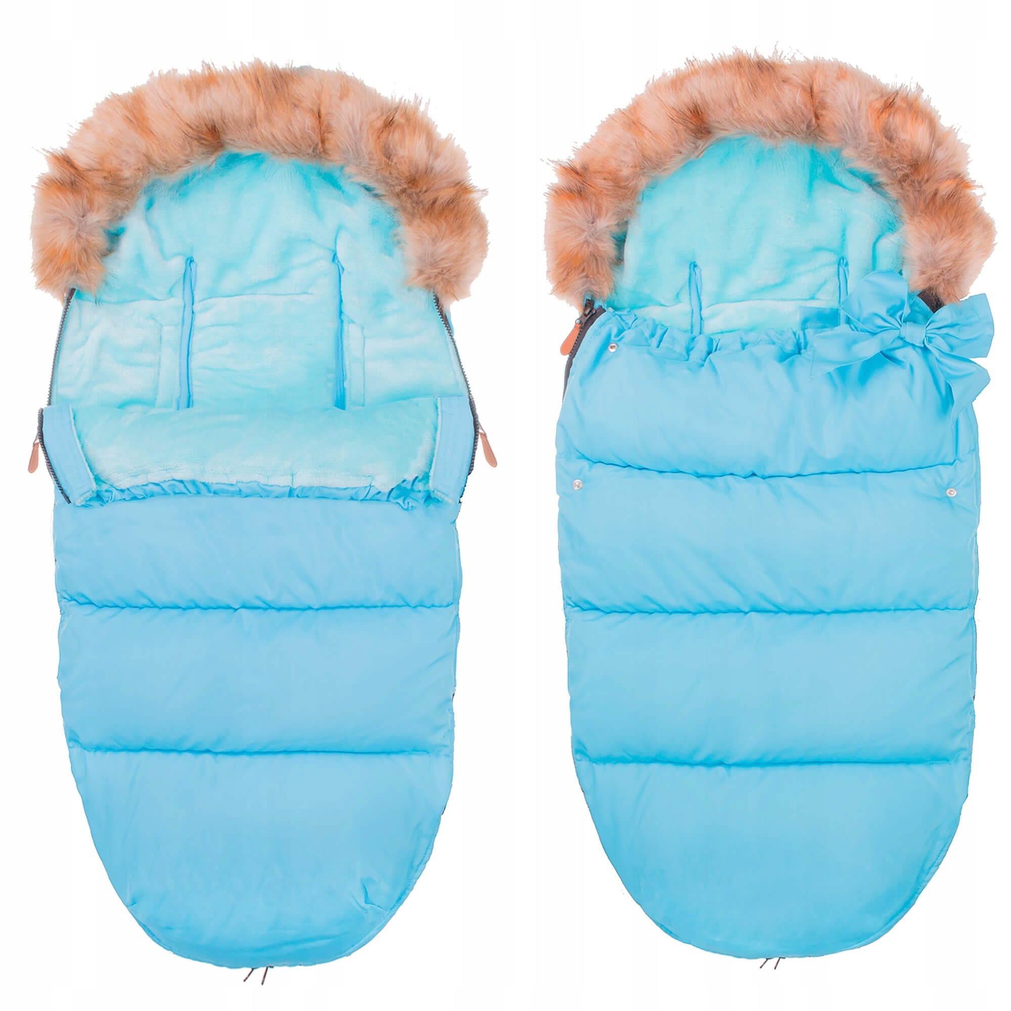 

Детский конверт для коляски, санок 4 в 1 Springos SB0015 Sky Blue, Голубой