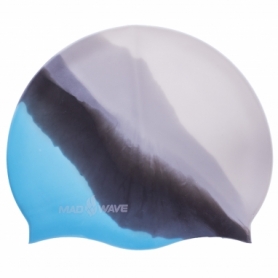 Шапочка для плавания MadWave Multi голубая (M053401_BLU)