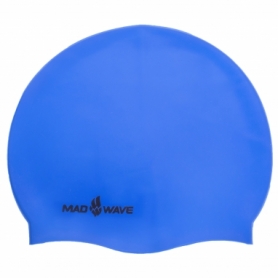 Шапочка для плавания MadWave Lihgt синяя (M053503_BL)