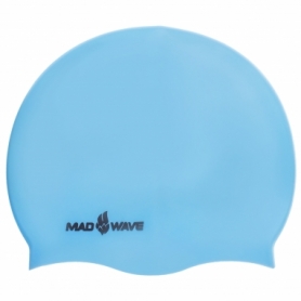 Шапочка для плавания MadWave Lihgt голубая (M053503_BLU)