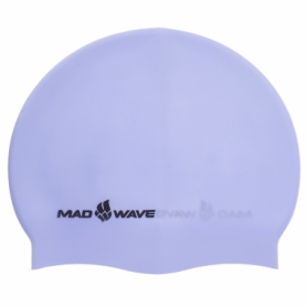 Шапочка для плавания MadWave Pastel голубая (M053504_BLU)