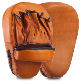 Лапы изогнутые кожаные Vintage Coaching Pads, коричневые