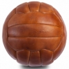 М'яч футбольний шкіряний Vintage, 18 панелей (F-0255) - світло-коричневий, №5