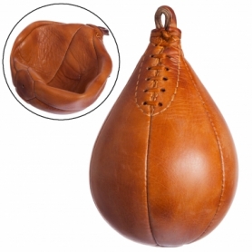 Груша боксерская набивная Каплевидная подвесная Vintage Punch ball (F-0260), d-17,5 см