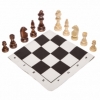 Шахматные фигуры деревянные с полотном для игр 405P, 10,5 см