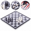 Набор настольных игр 3 в 1 (шахматы, шашки, нарды дорожные пластиковые магнитные) 9918, 36х36 см